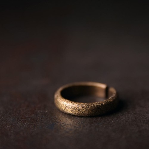 Tibetan Vintage Copper Luck Couple Ring Tibetan Vintage Copper Luck Couple Ring