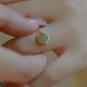14K Gold Plated Round Jade Luck Ring 14K Gold Plated Round Jade Luck Ring