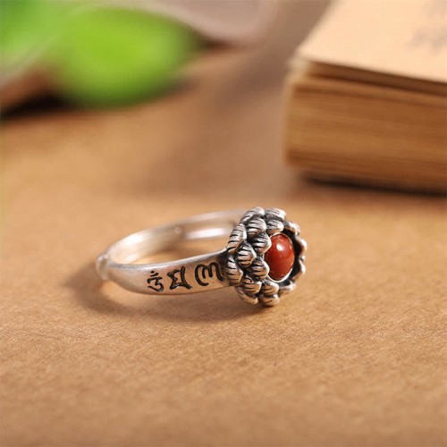 925 Sterling Silver Lotus Ring 925 Sterling Silver Lotus Ring