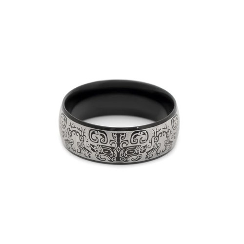 Mythological Taotie Wealth Titanium Steel Ring