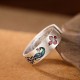 999 Silver Peacock Lotus Fortune Ring 999 Silver Peacock Lotus Fortune Ring