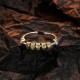925 Sterling Silver Tang Dynasty Flower Luck Ring