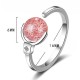 Pink Crystal Soothing Rotatable Ring