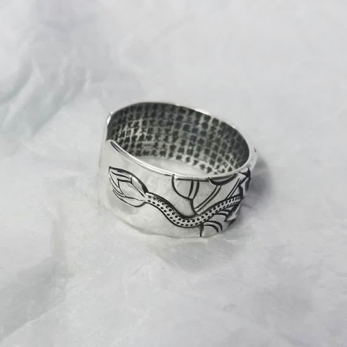 Lotus Heart Sutra Protection Ring Lotus Heart Sutra Protection Ring