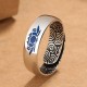 Tibetan Blue Lotus Copper Enlightenment Ring Tibetan Blue Lotus Copper Enlightenment Ring