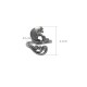 925 Silver Koi Fish Water Ripple Luck Ring