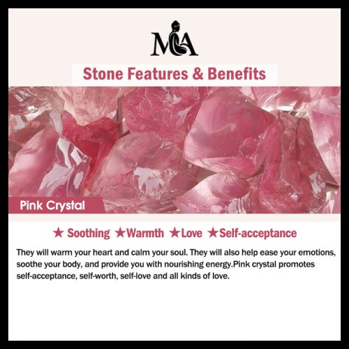 Pink Crystal Soothing Rotatable Ring