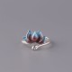 925 Silver Lotus Flower New Beginning Ring