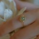 14K Gold Plated Round Jade Luck Ring 14K Gold Plated Round Jade Luck Ring
