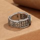 Tibetan Om Mani Padme Hum Copper Coin Rotatable Ring