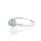 925 Sterling Silver Round Jade Luck Adjustable Ring 925 Sterling Silver Round Jade Luck Adjustable Ring