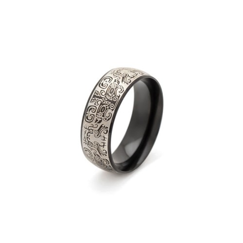 Mythological Taotie Wealth Titanium Steel Ring