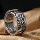 Guan Gong Auspicious Clouds Amulet Wealth Ring Guan Gong Auspicious Clouds Amulet Wealth Ring
