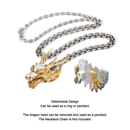 925 Sterling Silver Dragon Luck Protection Pendant 925 Sterling Silver Dragon Luck Protection Pendant