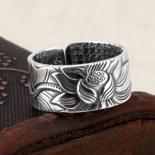 Lotus Heart Sutra Protection Ring Lotus Heart Sutra Protection Ring