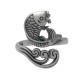 925 Silver Koi Fish Water Ripple Luck Ring