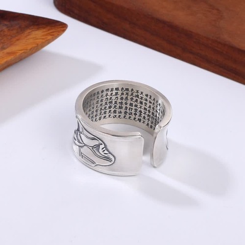 Lotus Heart Sutra Protection Ring Lotus Heart Sutra Protection Ring