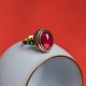 Sterling Silver Red Corundum Courage Ring Sterling Silver Red Corundum Courage Ring