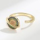 Zircon Copper Wealth Rotatable Ring Zircon Copper Wealth Rotatable Ring