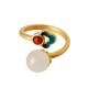 White Jade Auspicious Cloud Luck Ring White Jade Auspicious Cloud Luck Ring
