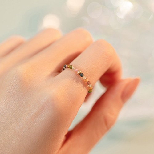 Natural Tourmaline Love Ring