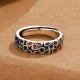 Colorful Plum Blossom Copper Ring Colorful Plum Blossom Copper Ring