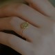 14K Gold Plated Round Jade Luck Ring 14K Gold Plated Round Jade Luck Ring