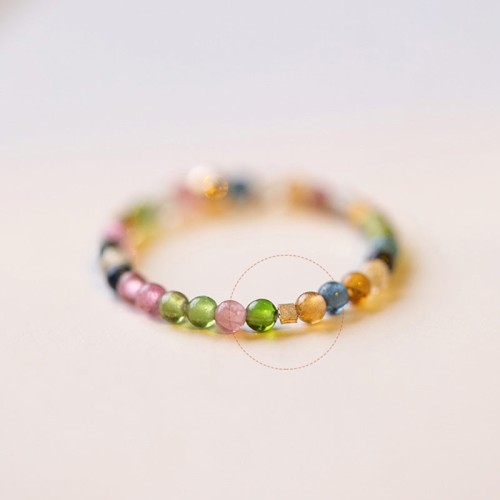 Natural Tourmaline Love Ring