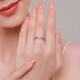 925 Silver Evil Eye Heart Zircon Blessing Ring 925 Silver Evil Eye Heart Zircon Blessing Ring