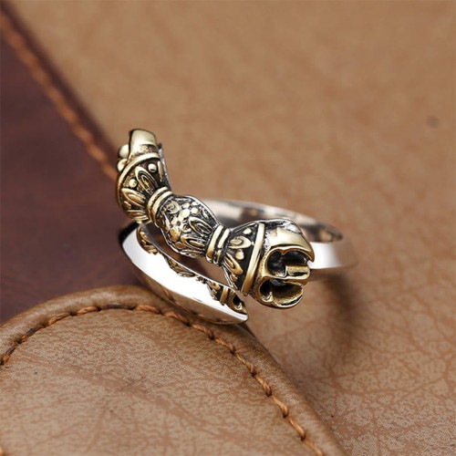 Tibetan Dorje Vajra Copper Luck Ring Tibetan Dorje Vajra Copper Luck Ring