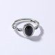 925 Sterling Silver Black Onyx Fortune Ring 925 Sterling Silver Black Onyx Fortune Ring