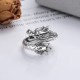925 Sterling Silver Year of the Dragon Luck Ring