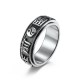 Letter Words Titanium Rotatable Ring Letter Words Titanium Rotatable Ring