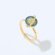 Zircon Copper Wealth Rotatable Ring Zircon Copper Wealth Rotatable Ring