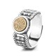 Tibetan Om Mani Padme Hum Copper Coin Rotatable Ring