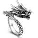 990 Silver Dragon Luck Protection Ring 990 Silver Dragon Luck Protection Ring