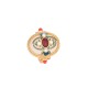 White Jade Red Agate Luck Ring White Jade Red Agate Luck Ring