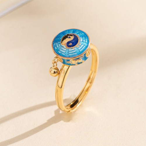 Yin Yang Copper Luck Rotatable Ring Yin Yang Copper Luck Rotatable Ring
