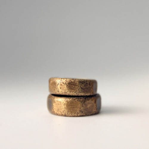 Tibetan Simple Copper Frosted Wealth Ring