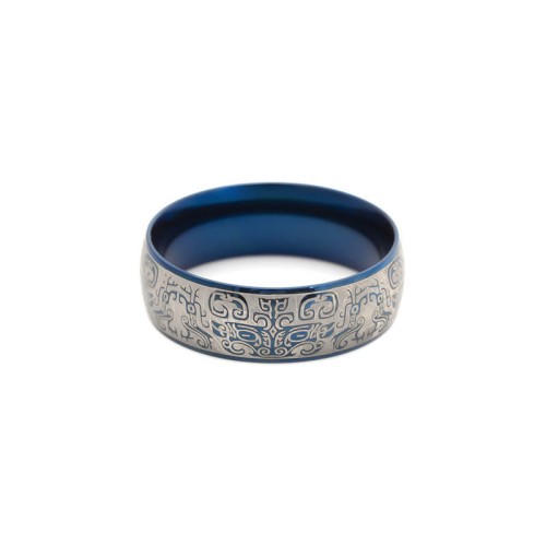 Mythological Taotie Wealth Titanium Steel Ring
