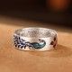 999 Silver Peacock Lotus Fortune Ring 999 Silver Peacock Lotus Fortune Ring