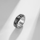 Letter Words Titanium Rotatable Ring Letter Words Titanium Rotatable Ring