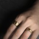 Tibetan Simple Copper Frosted Wealth Ring