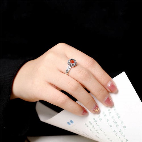 925 Sterling Silver Lotus Ring 925 Sterling Silver Lotus Ring