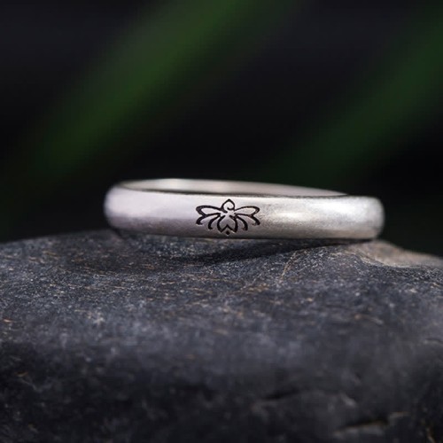 925 Sterling Silver Lotus Flower Enlightenment Ring 925 Sterling Silver Lotus Flower Enlightenment Ring