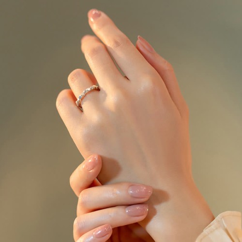 925 Silver Beaded Blessing Ring 925 Silver Beaded Blessing Ring