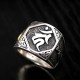 925 Silver Sanskrit Protection Adjustable Ring