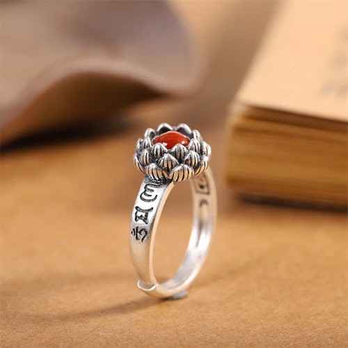 925 Sterling Silver Lotus Ring 925 Sterling Silver Lotus Ring