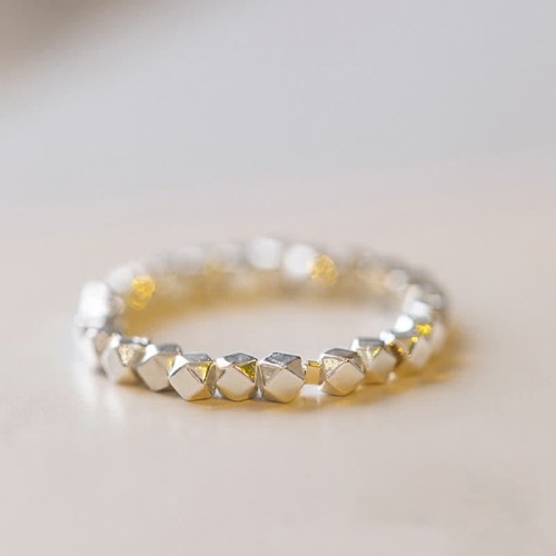 925 Silver Beaded Blessing Ring 925 Silver Beaded Blessing Ring