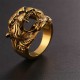 Men's Tiger Head Titanium Steel Punk Rock Ring Men's Tiger Head Titanium Steel Punk Rock Ring